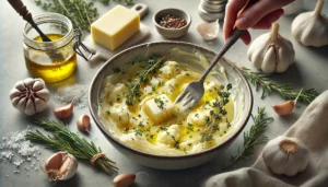 Preparing the Garlic Butter Mixture