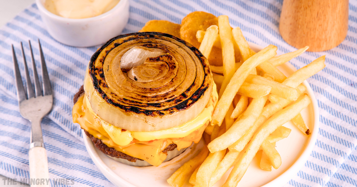 Onion-wrapped Flying Dutchman burger. 