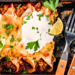 Cheesy Beef Enchiladas