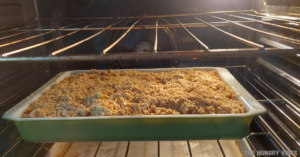 Apple crisp in oven