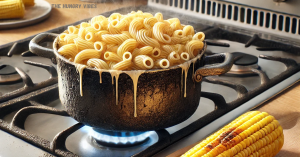 Overcooked pasta and unroasted corn