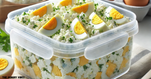 Storing cheese egg salad