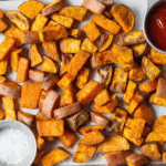 Air fryer sweet potato cubes