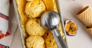 Fold, Don’t Beat Passion Fruit Ice Cream